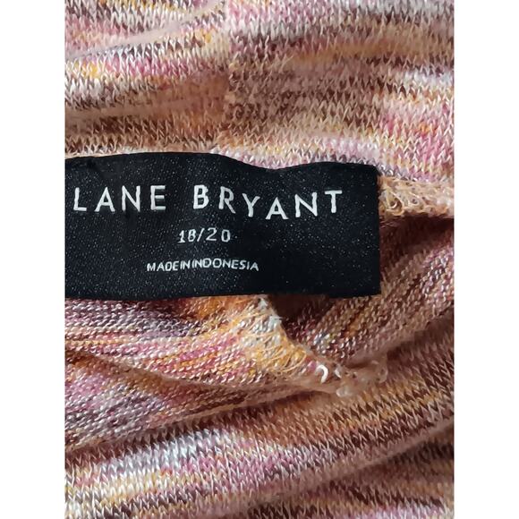 LANE BRYANT Turtleneck Sweater Lightweight 18/20 Plus 2X Multi Pink Comfort Soft - Picture 3 of 7